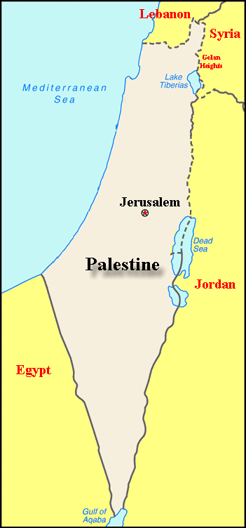 Palestine carte